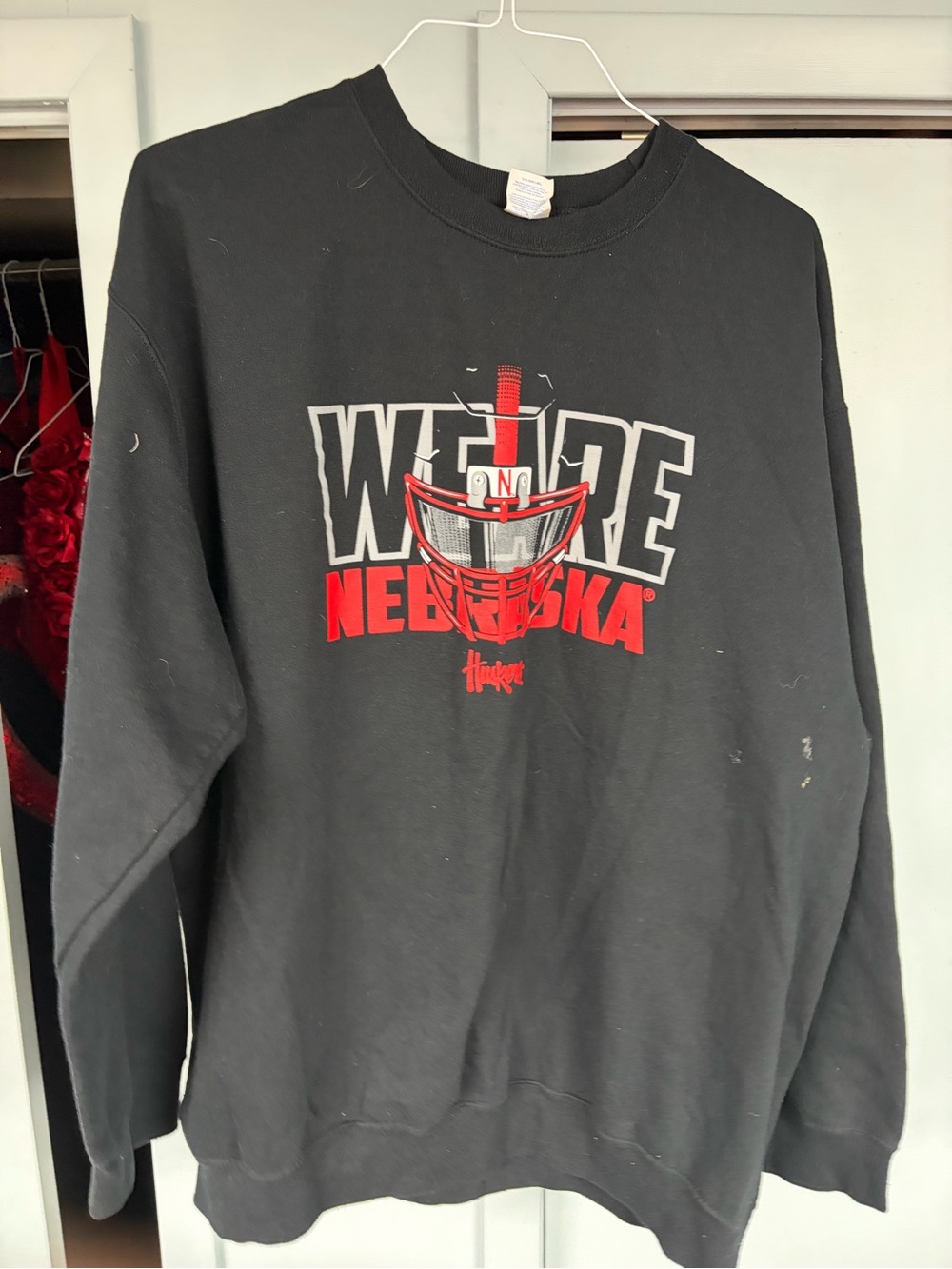 Vintage Nebraska Football “we are” graphic Sweatshirt ncaa shirt Size 2XL XXL